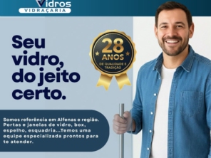 Foto de Vidraçaria Dinamica Vidros em Alfenas, MG por Solutudo