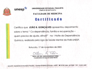 João Batista Gonçalves, Psicanalista