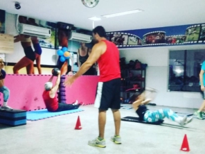 Academia transpiração