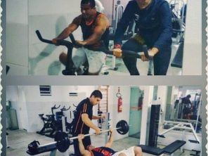 Academia transpiração