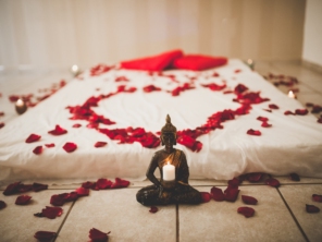 Sala decorada  para casais ou presentes