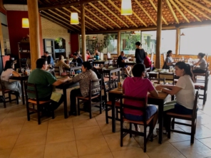 Temos um amplo e lindo salão localizado bem pertinho da UNESP. Tem um clima de natureza mas está dentro da cidade. Venha nos conhecer. Clique na foto e veja nossa localização no Google Maps. (devido à crise que vivemos estamos trabalhando apenas com entregas e retiradas)