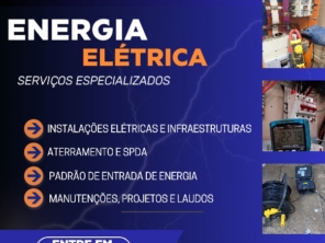 ATERRAMENTO, INSTALAÇÕES ELÉTRICAS, MEDIÇÕES E LAUDOS, PROJETOS ESPECÍFICOS.