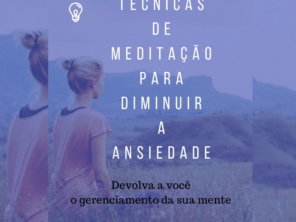 A ansiedade é uma das doenças mais incapacitantes da atualidade, muitas pessoas hoje vêm deixando de fazer suas atividades devido a uma ansiedade excessiva. Trabalho, estudo, lazer, tudo está sendo prejudicado pela ansiedade. Com a meditação você vai poder acalmar a sua mente, gerenciar seus pensamentos e focar no que precisa, desenvolvendo a capacidade de não se preocupar com o que pode ou não acontecer, focando no que precisa, aproveitando melhor seu tempo de lazer e suas noites de sono.