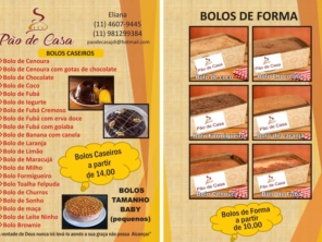 bolos caseiros e vulcão