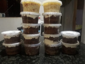 sabores:brigadeiro com chantilly,abacaxi,leite condesado,leite ninho