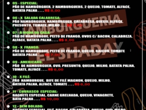 Criação de cardápio virtual para Hamburgueria