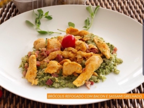 Arroz de Brócolis com Frango