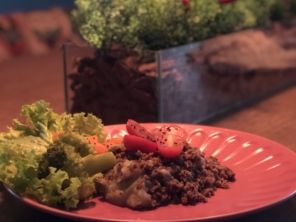 Batata doce com carne de patinho