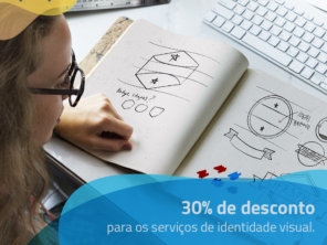 30% desconto para serviços de identidade visual