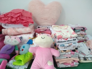 Lavagem de roupas de bebê e pelúcia