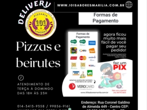 Foto de Pizzaria 101 Sabores em Marília, SP por Solutudo
