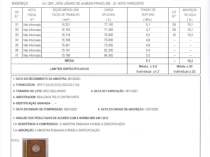 Nossos tijolos possuem controle de qualidade desde a análise do solo até o produto final, seguindo as normas estabelecidas pela ABNT