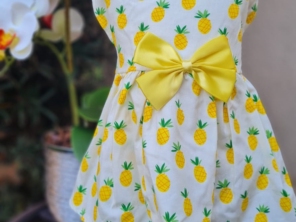 Vestido de Abacaxi  *** Tam L * Comprimento 35 cm * Circunferência 45 cm * Pescoço. 33 cm