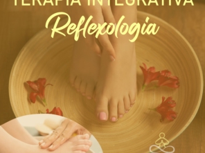 foto com pé em um recipiente refratário e foto sobreposta com pé sendo recebido massagem