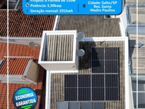 Foto de HCC Energia Solar em Ninho Verde II Eco Residence, SP por Solutudo