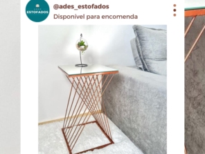 Mesinha 3D para decoração de seu ambiente com espelho