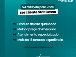 Foto de Nova Star Gesso em Barra Bonita, SP por Solutudo