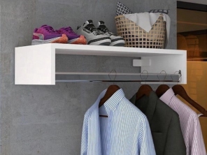 ( Linha Básica ) __________________  Organize e decore seus ambientes, com nossos produtos em MDF, de Alta qualidade.  Aproveite!  ( Preços de fábrica )  em todos os itens do catálogo.  O cabideiro em  MDF é conhecido por sua praticidade de instalação , e pela facilidade de organizar e decorar qualquer ambiente . Da área de serviço até lojas e closets .   Detalhes Do Produto.  Dimensões: 60 cm - comprimento  25 cm - largura  13 cm - altura  Côr: Branco  Material :  MDF  Material do tubo : Aço    Acompanha o Produto Parafusos e Buchas Para Fixação  ( DUVIDAS FREQUENTES: )  ENVIA? ( SIM ! )  Nas Compras Realizadas Online o Cliente tem a opção de Comprar com entrega.  TEM OPÇÃO DE RETIRADA?  ( SIM ! ) Os Clientes De BH e região tem a opção de retirada agendada na fabricação.  FAZ SOB MEDIDA?  ( SIM ! )   Para orçamento de peças sob medida, consulte o atendimento diretamente no whatsapp.  ( Dúvidas Sugestões ou Pedidos ) converse com o atendimento no whatsapp.ou e-mail.  ???? INSTAGRAM : @moveismaxima  ???? GOOGLE: ⭐⭐⭐⭐⭐ https://g.co/kgs/6mocnWT  ???? E-MAIL: maximamontagens@gmail.com