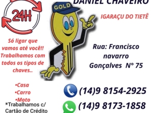 Foto de Chaveiro Daniel 24 horas em Dois Córregos, SP por Solutudo
