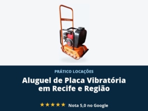 Placa vibratória para compactação de solo, base e piso
