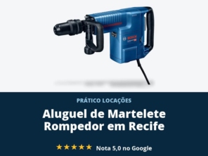 Martelete rompedor para demolição e retirada de revestimento, com entrega na obra