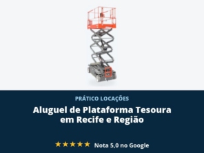 Plataforma elevatória tesoura para trabalho em altura com segurança