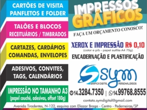 Foto de SYM GRÁFICA DIGITAL em Pederneiras, SP por Solutudo