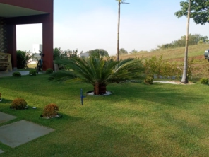 Foto de Márcio Piscinas e Jardim em Ninho Verde II Eco Residence, SP por Solutudo