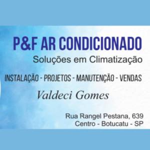 P&F Climatização, venda de Máquinas, Equipamentos, venda e Instalação de Ar Condicionado