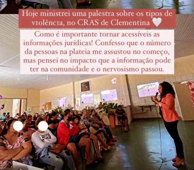 Clementina - Palestra Violência doméstica