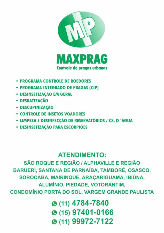 Maxprag Dedetizadora em São Roque e Região