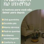 Massagem no Inverno - 6 motivos para você não deixar para depois