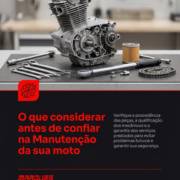 O que considerar antes de confiar na Manutenção da sua moto