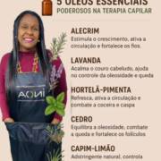5 Óleos Essenciais Usados na Terapia Capilar