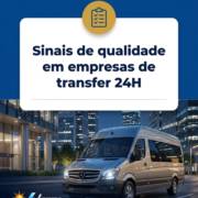 Sinais de qualidade em empresas de transfer 24H