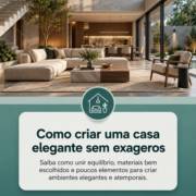 Como criar uma casa elegante sem exageros