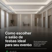 Como escolher o salão de festas ideal para seu evento