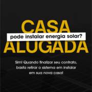 Casa alugada pode instalar energia solar?