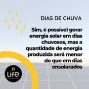 Dias de chuva, funciona o sistema fotovoltaico?