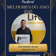 Life Energia Solar é Destaque no Prêmio Melhores do Ano 2025 em Piracicaba – SP!