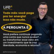 Pagar todo mês por energia ou investir em liberdade? A escolha é sua!