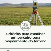 Critérios para escolher um parceiro para mapeamento do terreno
