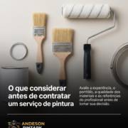O que considerar antes de contratar um serviço de pintura