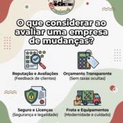 O que considerar ao avaliar uma empresa de mudanças?