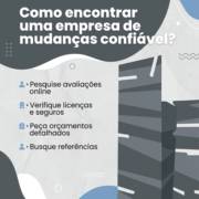 Como encontrar uma empresa de mudanças confiável?