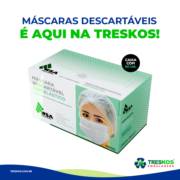 MÁSCARAS DESCARTÁVEIS É AQUI NA TRESKOS!
