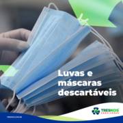 Luvas e máscaras descartáveis