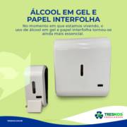 ÁLCOOL EM GEL E PAPEL INTERFOLHA