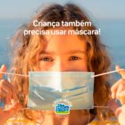Criança também precisa usar máscara!
